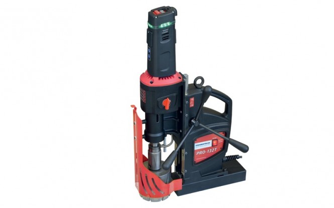 دریل مگنت (مغناطیسی) صنعتی جهت قلاویز زنی گرد بری و مته زنی فلزات مدل PRO-132T ساخت پروموتک لهستان