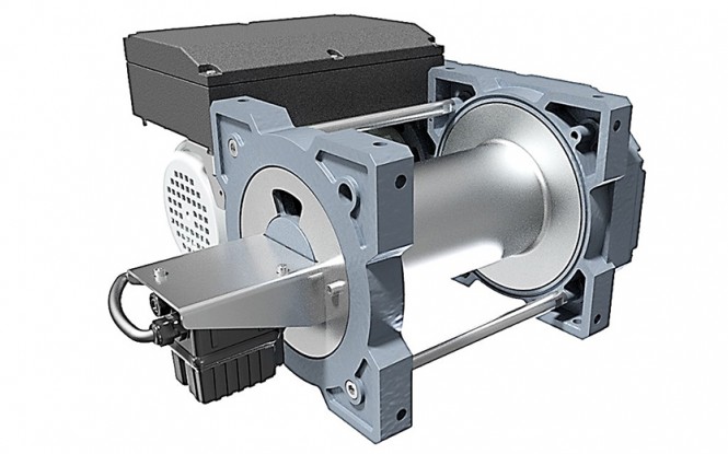 وینچ کشنده برقی الکتریکی با ظرفیت 990 کیلوگرم مدل TRBoxter INOX stainless steel version 990 kg ساخت هوچز فرانسه